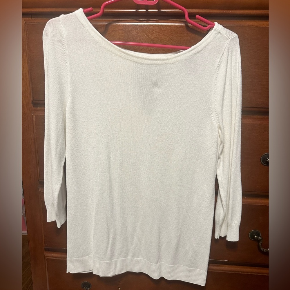 WHBM Embellished Bow Sweater Size Medium